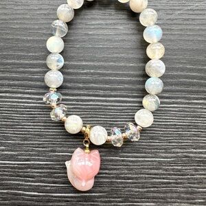 Labradorite + Agate Bracelet